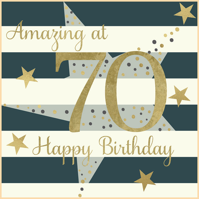 Amazing at 70 Birthday Card