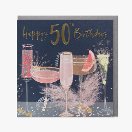 Belly Button Giftware Female 50th Birthday Card