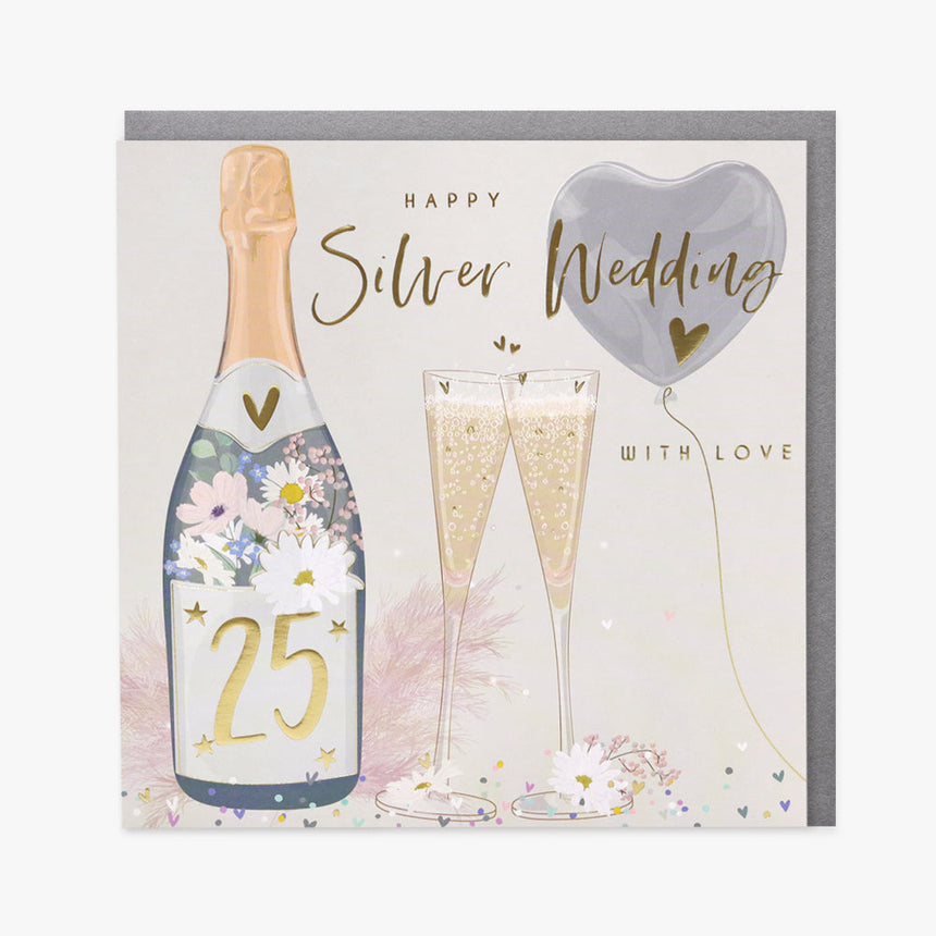 Belly Button Giftware 25th Anniversary Card