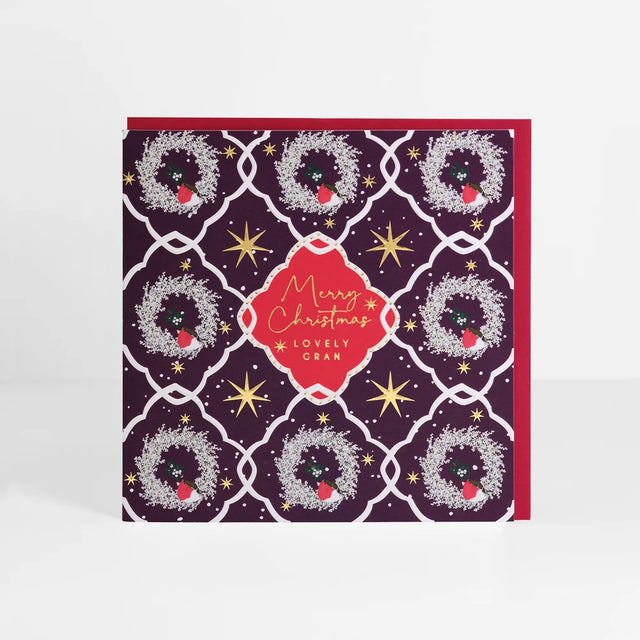 Gran Wreath Christmas Card