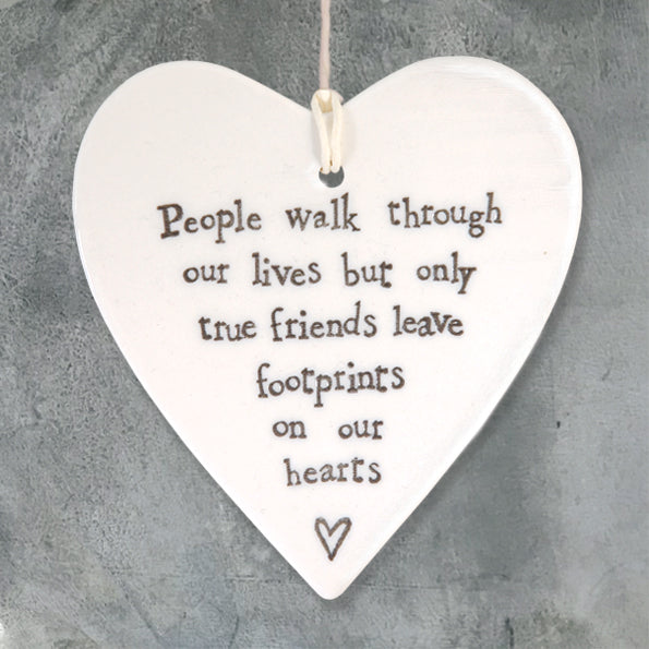 East of India Heart - True Friends Leave Footprints