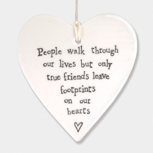 East of India Heart - True Friends Leave Footprints