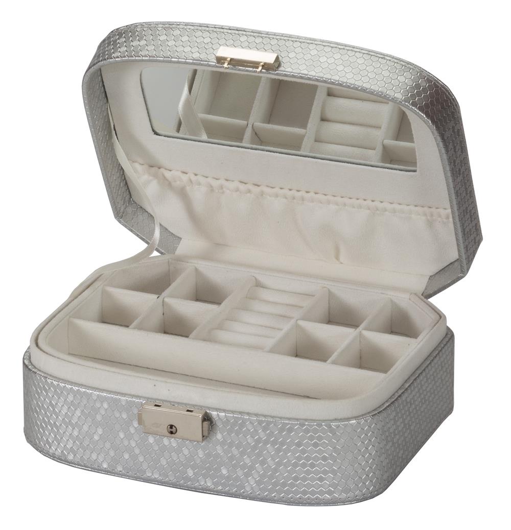 Erin Silver Honeycomb Jewellery Box