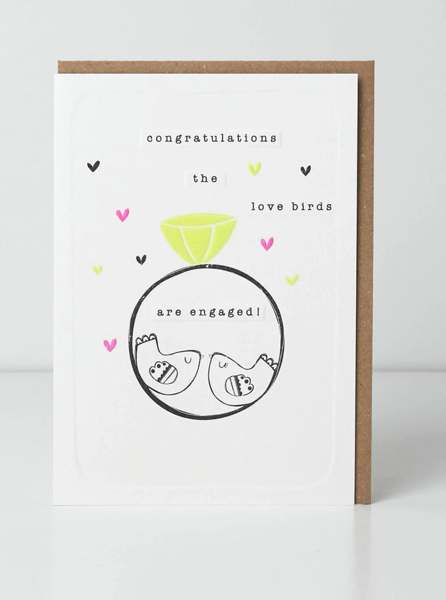 Engagement Card - Love Birds