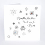 If Snowflakes Were Kisses Christmas Card