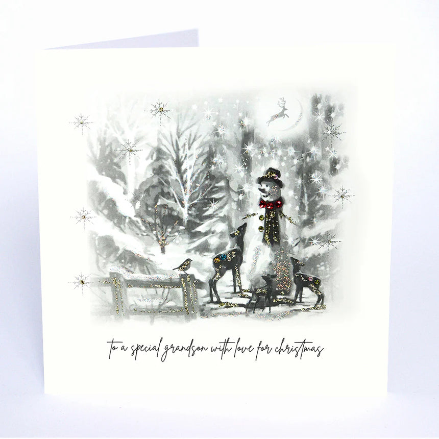 Five Dollar Shake Grandson Christmas Card