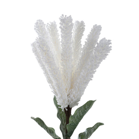 Spike Style Foam White Flower 95cm