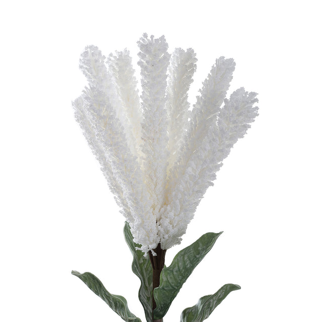 Spike Style Foam White Flower 95cm