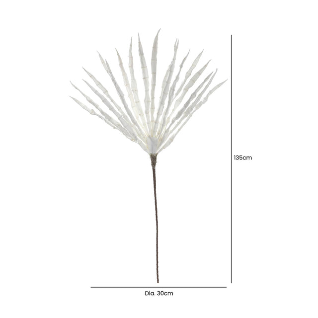 Bamboo Style Foam White Flower 135cm