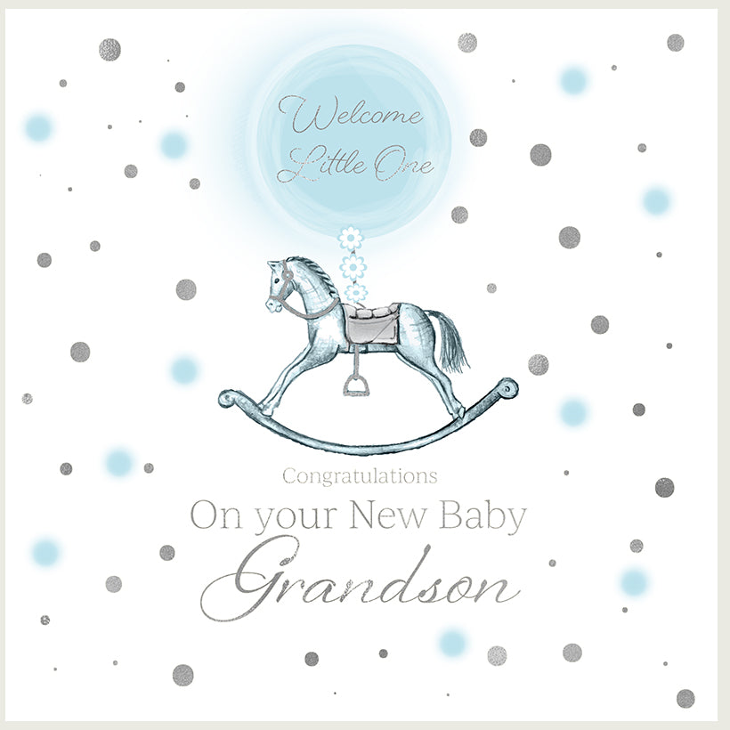 Rush New Baby Grandson Card – Scarlet Ribbons