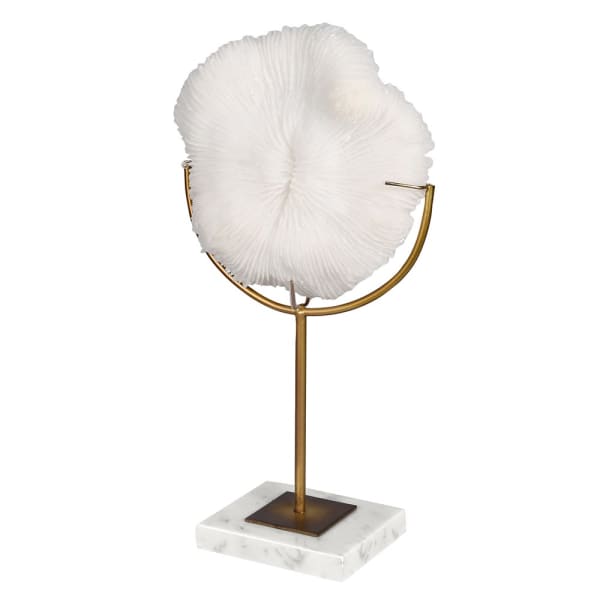 Faux Coral on Marble Base