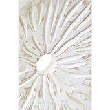 Fidel Rustic White Circular Sculpture - Small