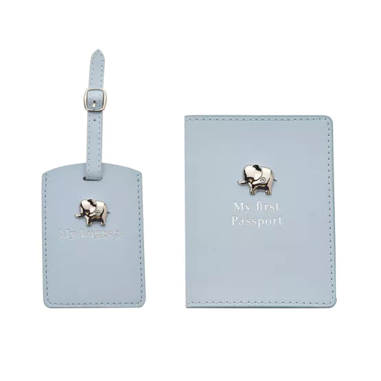 My First Passport Holder and Luggage Tag - Blue