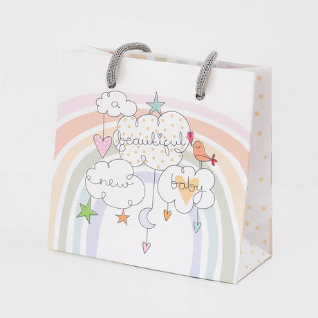 Belly Button Giftware New Baby Rainbow Gift Bag Small