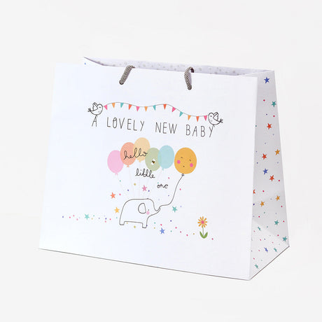 Belly Button Giftware New Baby Rainbow Balloon Gift Bag Me