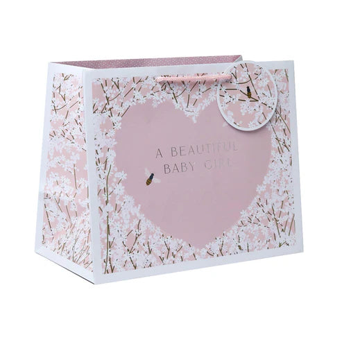BB Gypsum Heart Pink Gift Bag - Tote