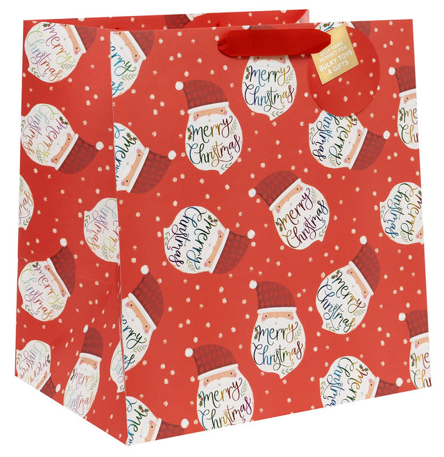 Rainbow Santa Gift Bag - Shopper
