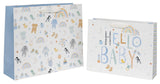 Hello Baby Blue Gift Bag - Large