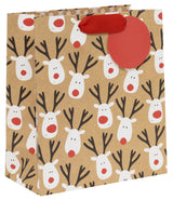 Reindeer Selfie Gift Bag - Medium
