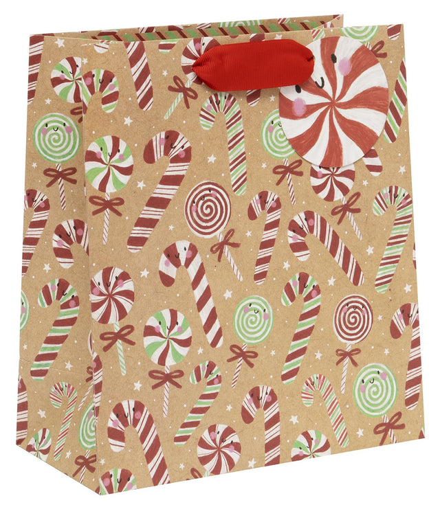 Candy Cane Lane Gift Bag - Medium