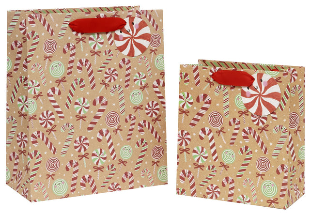 Candy Cane Lane Gift Bag - Medium