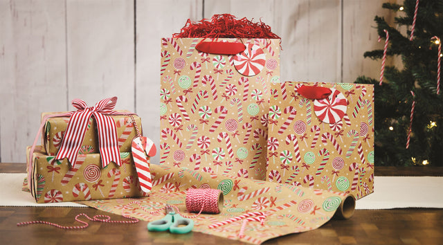 Candy Cane Lane Gift Bag - Medium
