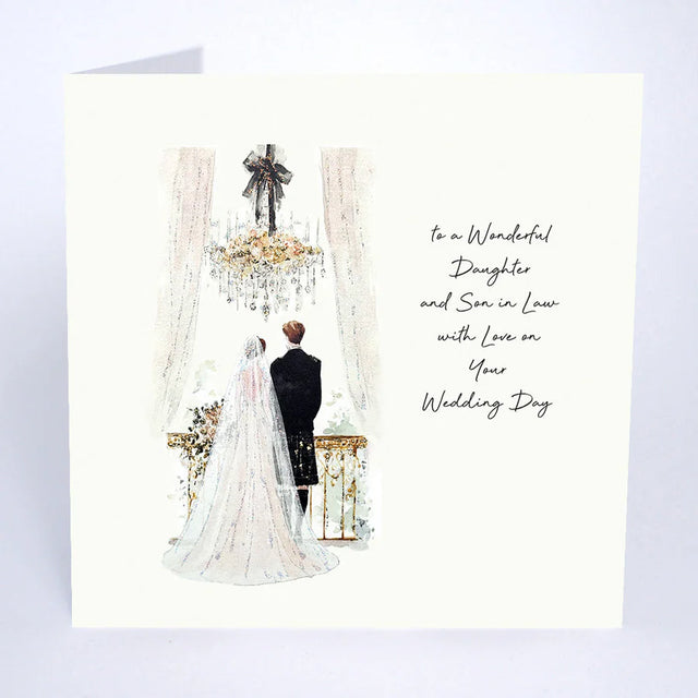 Daughter & Son In Law Wedding Card