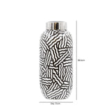 Black and White Ginger Jar 38cm