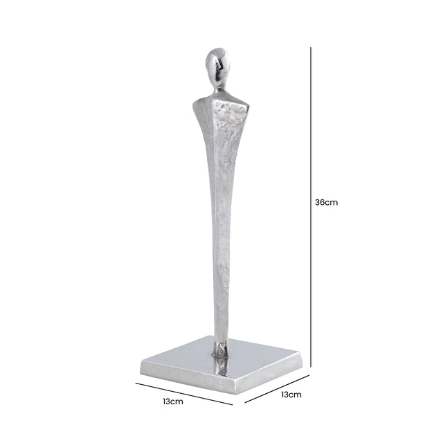 Nickel Metal Figurine Sculpture 36cm