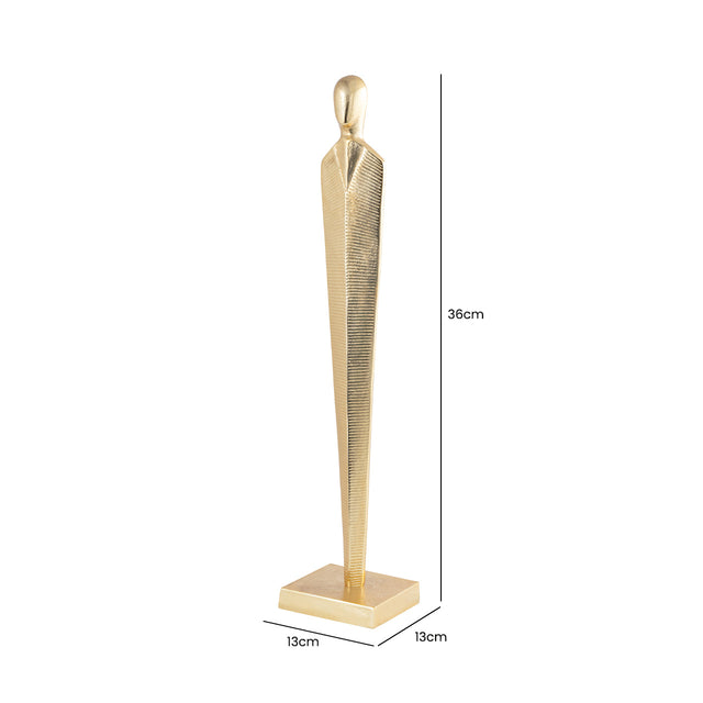 Gold Metal Figurine Sculpture 53cm