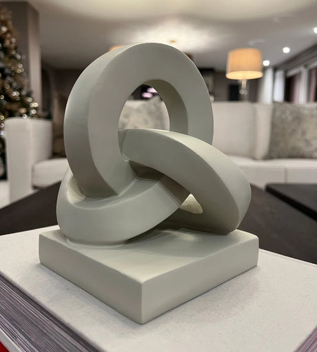 Grey Resin Link Decorative Sculpture