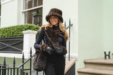 Faux Fur Bucket Hat - Zebra