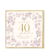 40 Fabulous Birthday Large Card