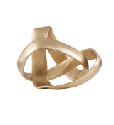 Prato Gold Finish Knot Sculpture