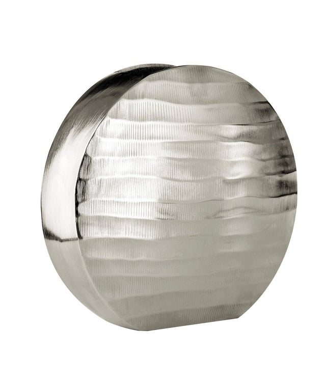 Silver Ripple Vase - Small