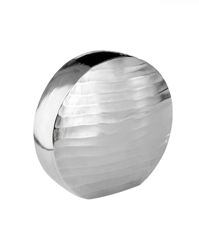 Silver Ripple Vase - Small