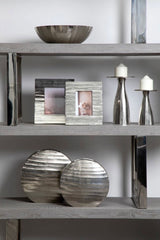 Silver Ripple Vase - Small