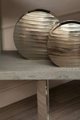 Silver Ripple Vase - Small