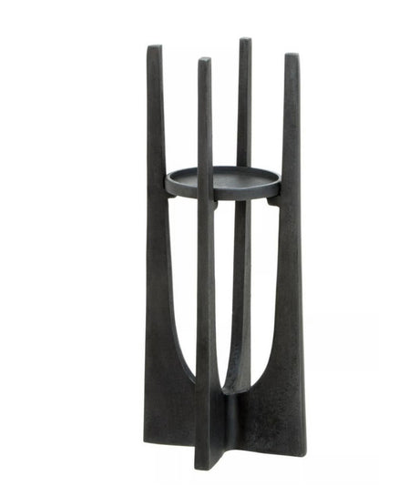 Dante Black Candle Holder -  Small