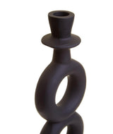 Hapax Black Candle Holder