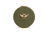 AW Round Compact Mirror - Olive