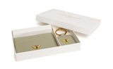AW Pistachio Bow Card Holder & Key Ring Set