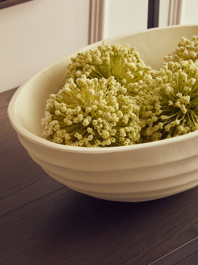 Ivory Rippled Bowl