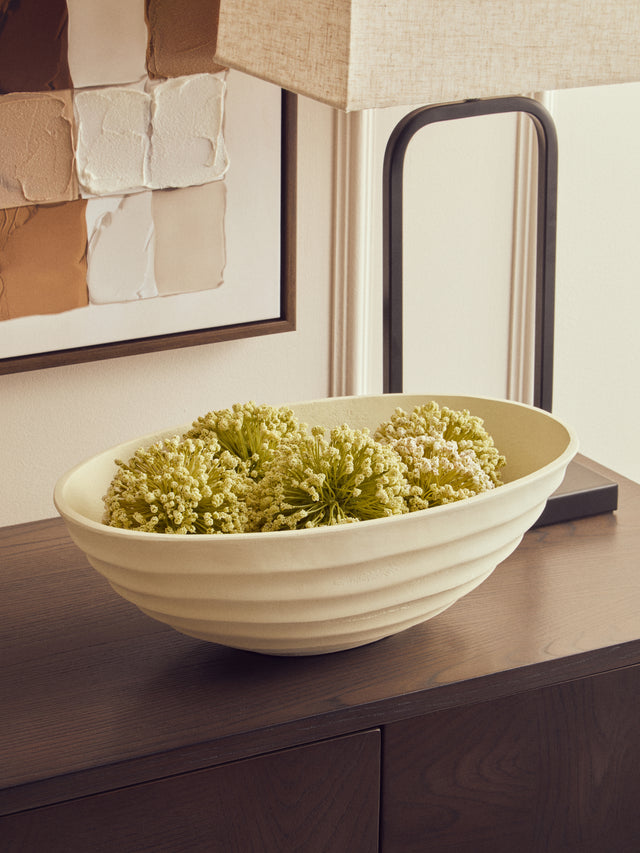 Ivory Rippled Bowl