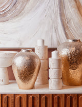 Dion Ombre Gold/Silver Vase - Large