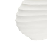 Ivory Rippled Vase - Large