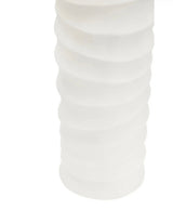 Ivory Rippled Vase - Small