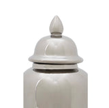 Silver Ceramic Jar Small
