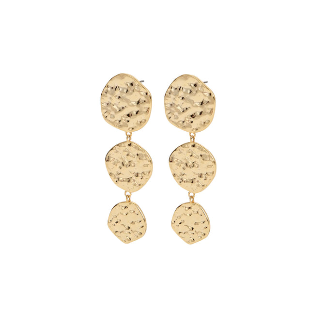 Gold Disc Earrings
