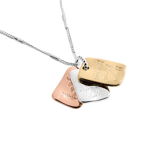 Joma Affirmation DIscs "Positivity" Necklace